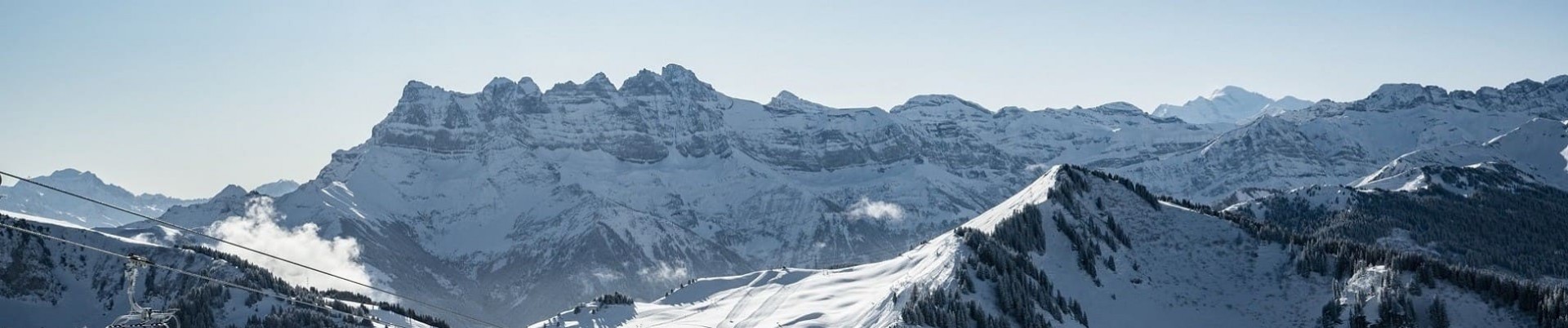 Dents du Midi from Châtel Village