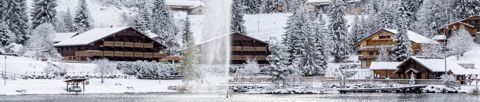 Lake Vonnes Châtel Winter