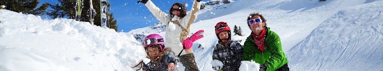 The family friendly resort of Chatel in winter