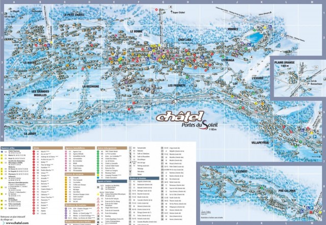 Plan Du Village Chatel Haute Savoie