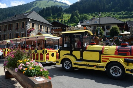 Chatel little touristic train is for free with the Multi Pass Porte du Soleil