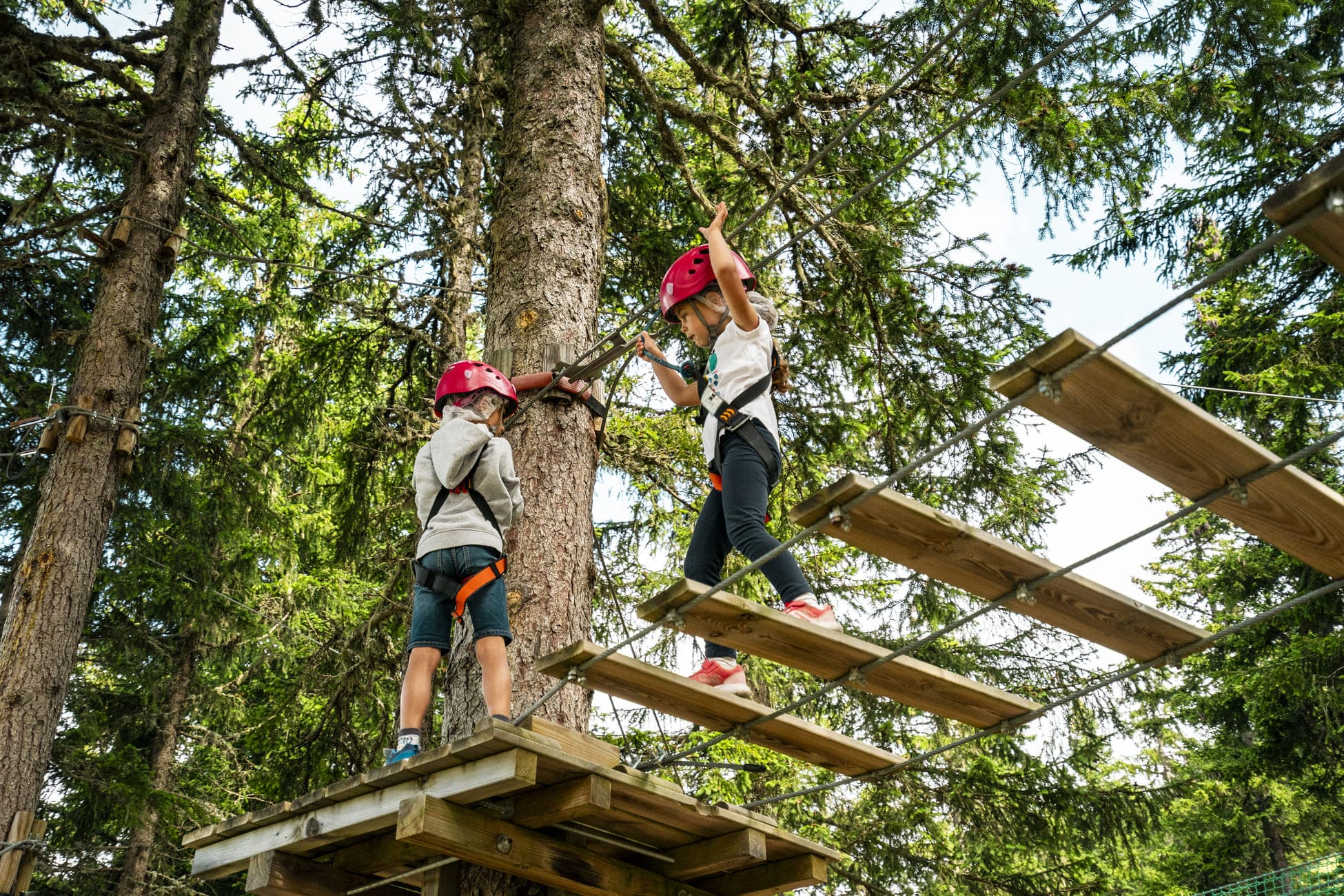 Parcours Accrobranche Châtel Aventures Super Châtel été © Lambert Meyer