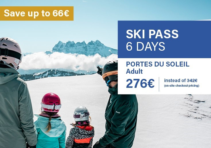 Book online your ski passes and get a 15% discount at Chatel Reservation