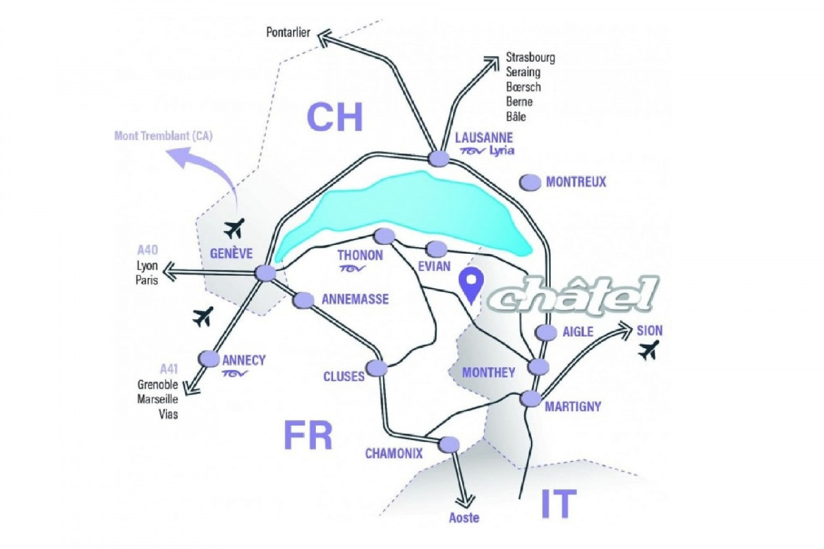 Comment venir à Châtel