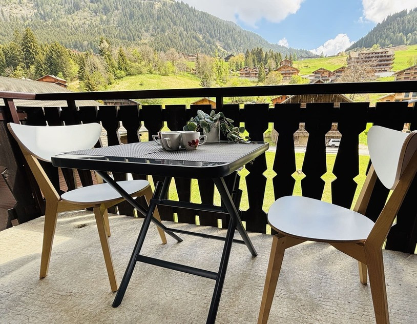 Résidence Perce Neige, Bâtiment A, Appartement 30, Châtel, Balcon, Vue sur les montagnes