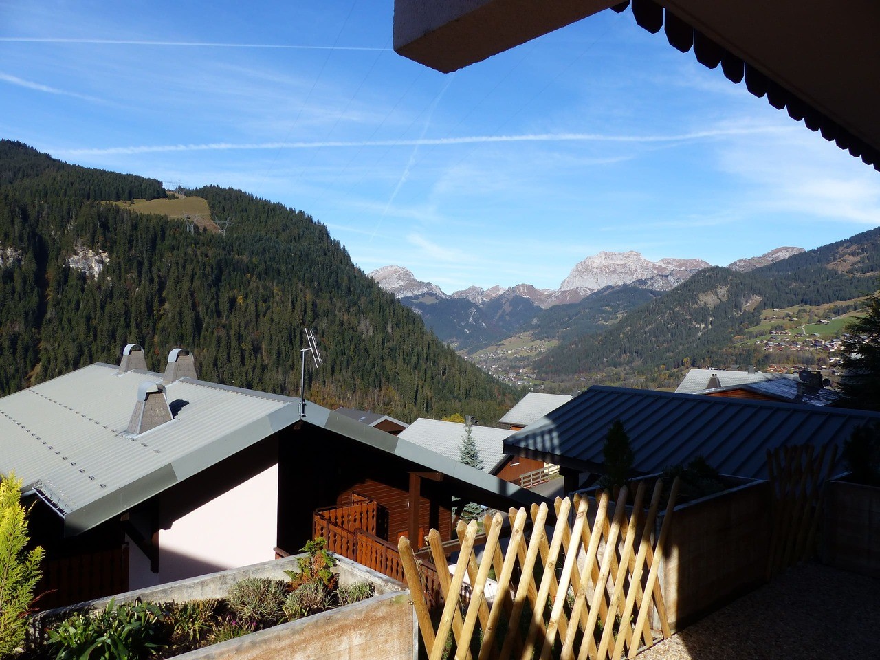Apartment Sabaudia 5 B, View from the balcony, Châtel Sun
