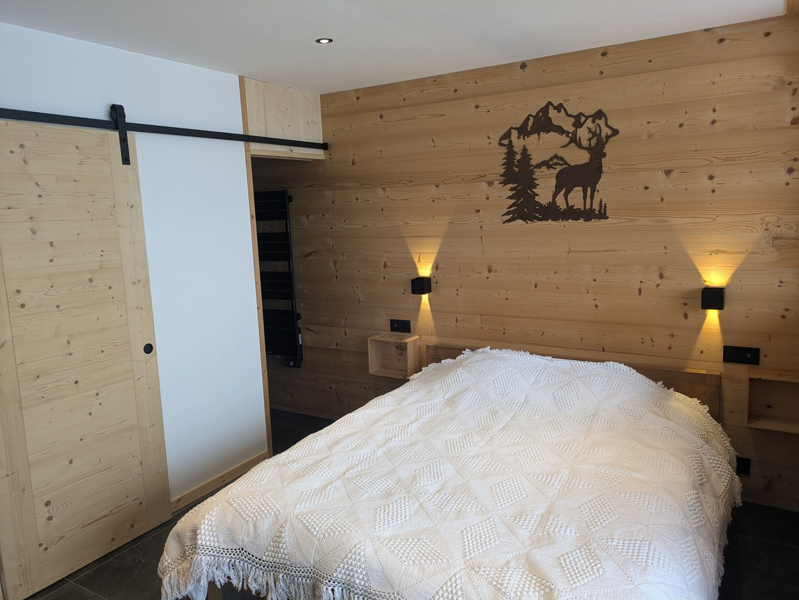 Appartement 103, résidence Bois Colombe, chambre, Châtel 74390