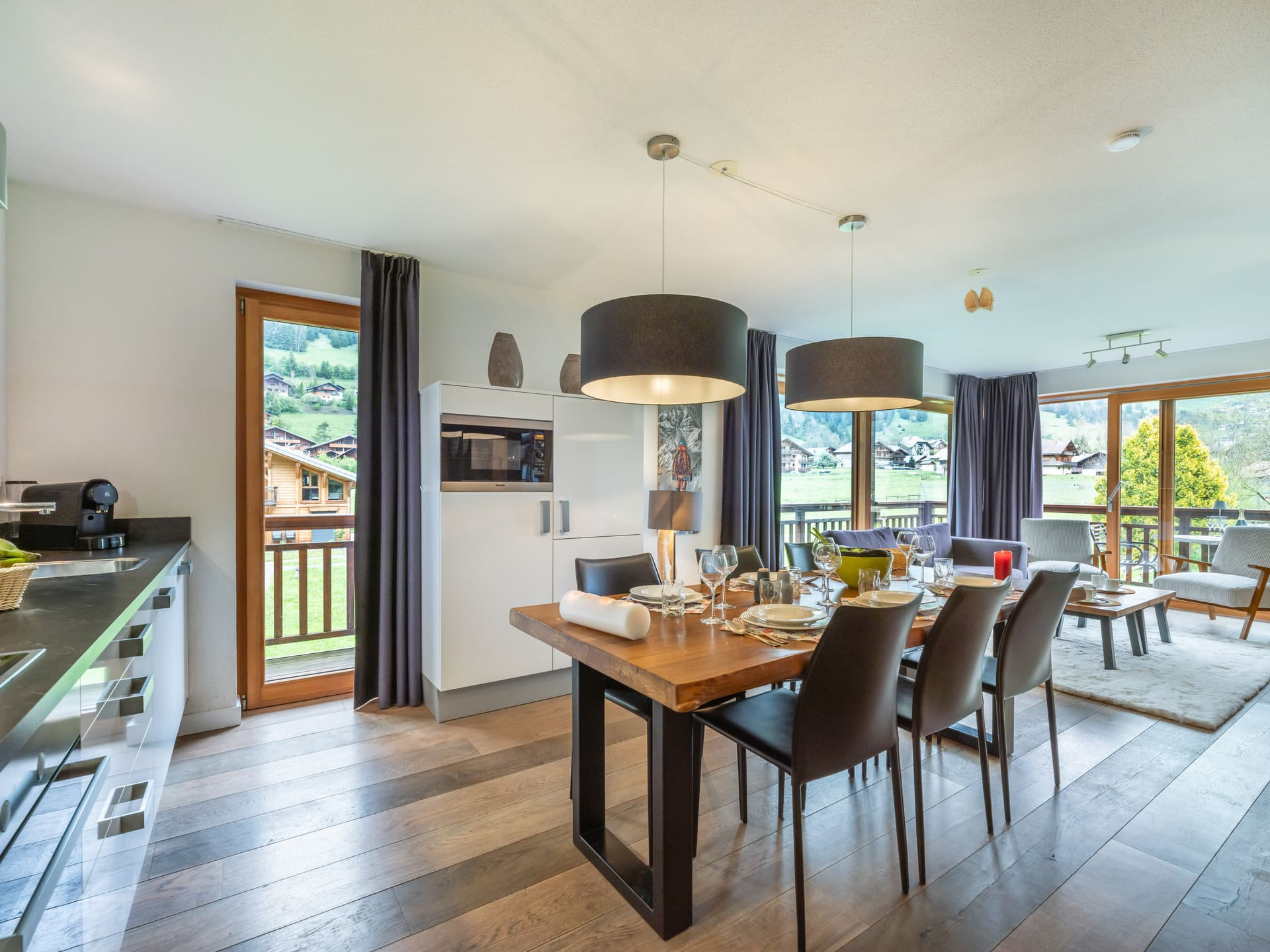 Appartement 107 B dans résidence Mont Blanc à La Chapelle d'Abondance, séjour, Location de vacances