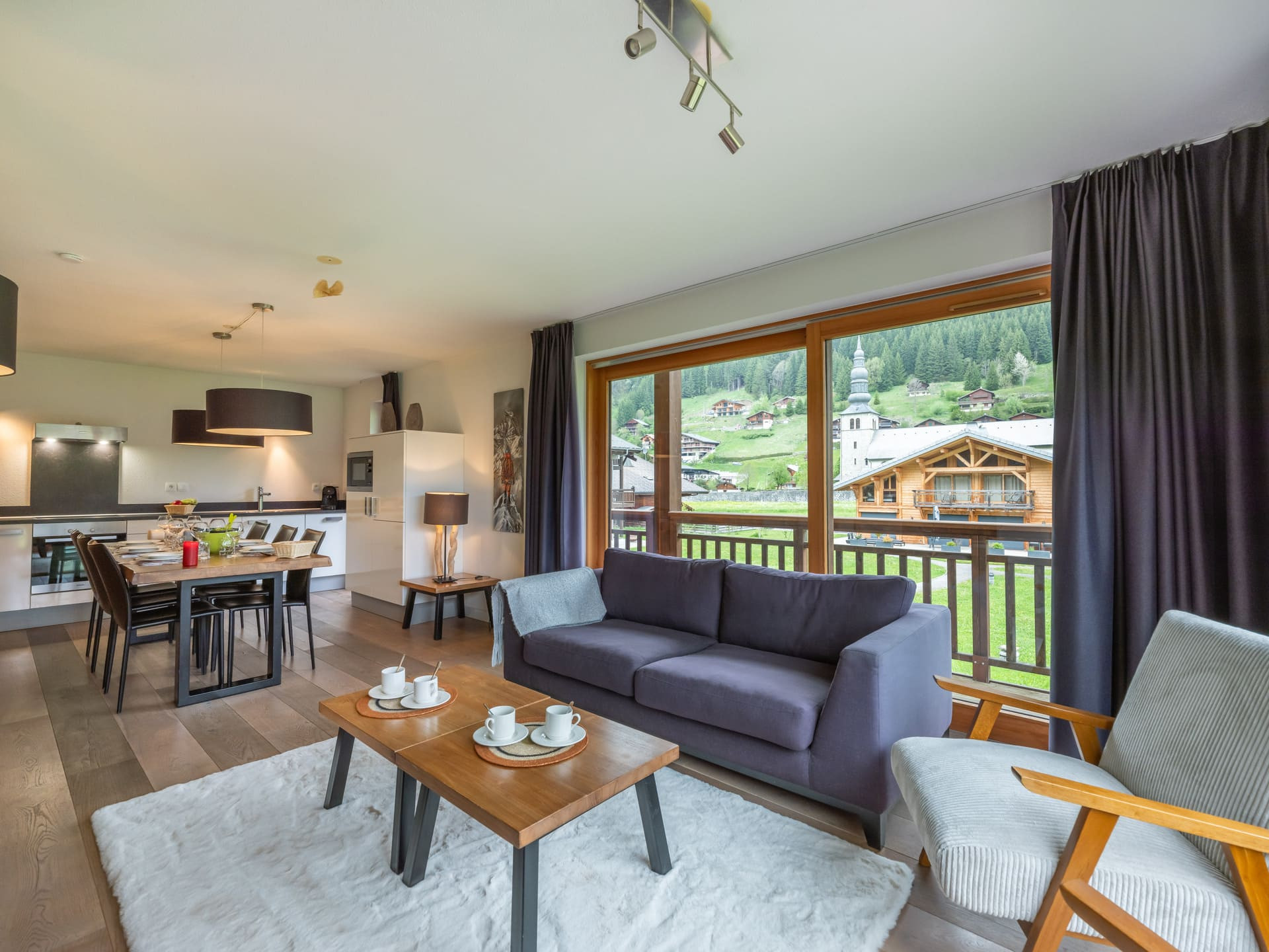 Appartement 107 B dans résidence Mont Blanc à La Chapelle d'Abondance, Séjour, Vacances à la montagne