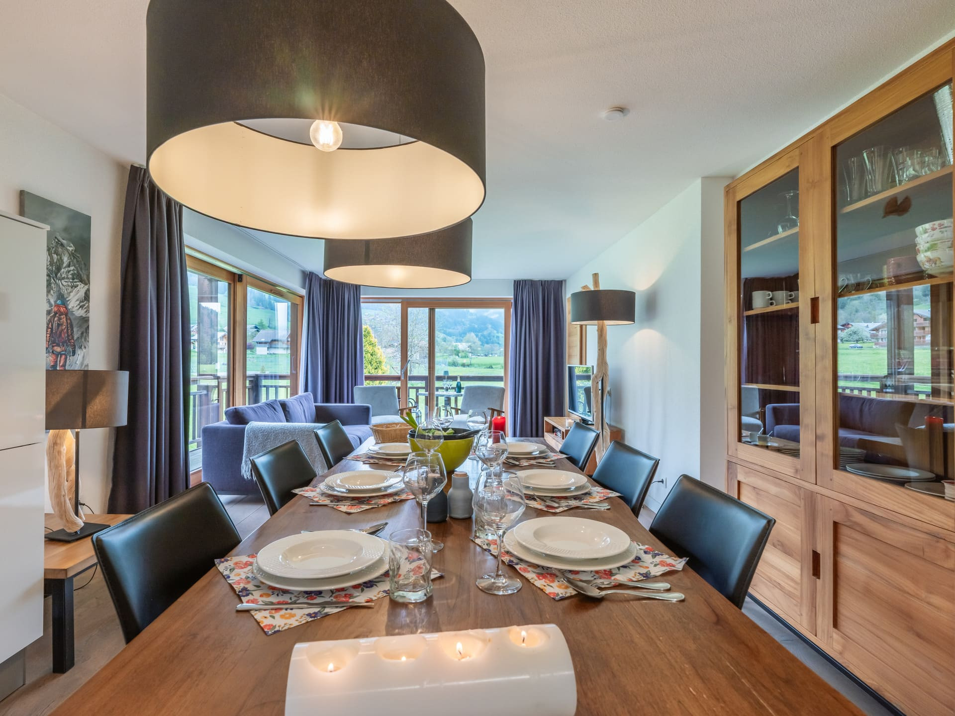 Appartement 107 B dans résidence Mont Blanc à La Chapelle d'Abondance, Séjour, Vacances en famille