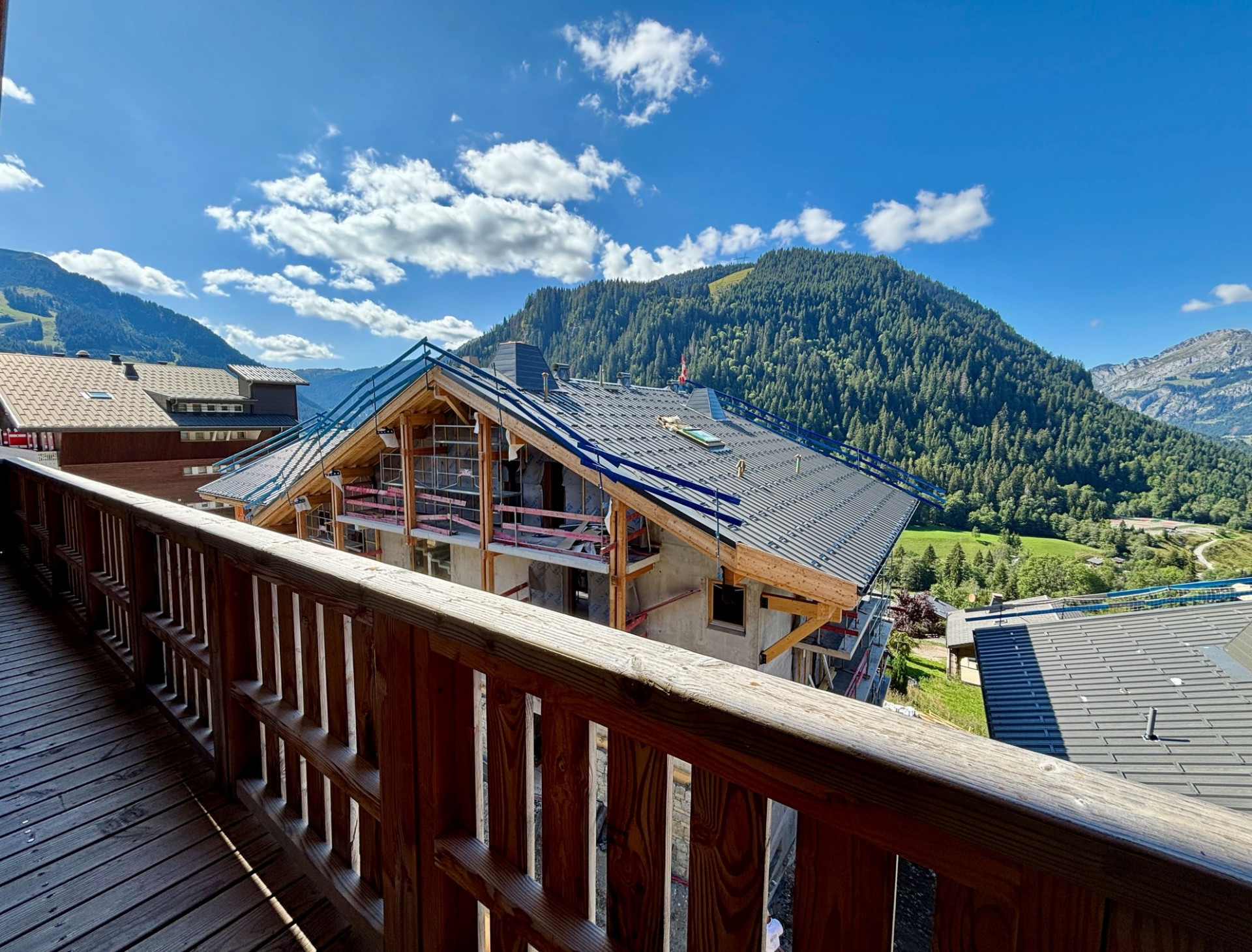 Apartment 14 in the Les Soldanelles B residence, Châtel, with a view of the mountain peak