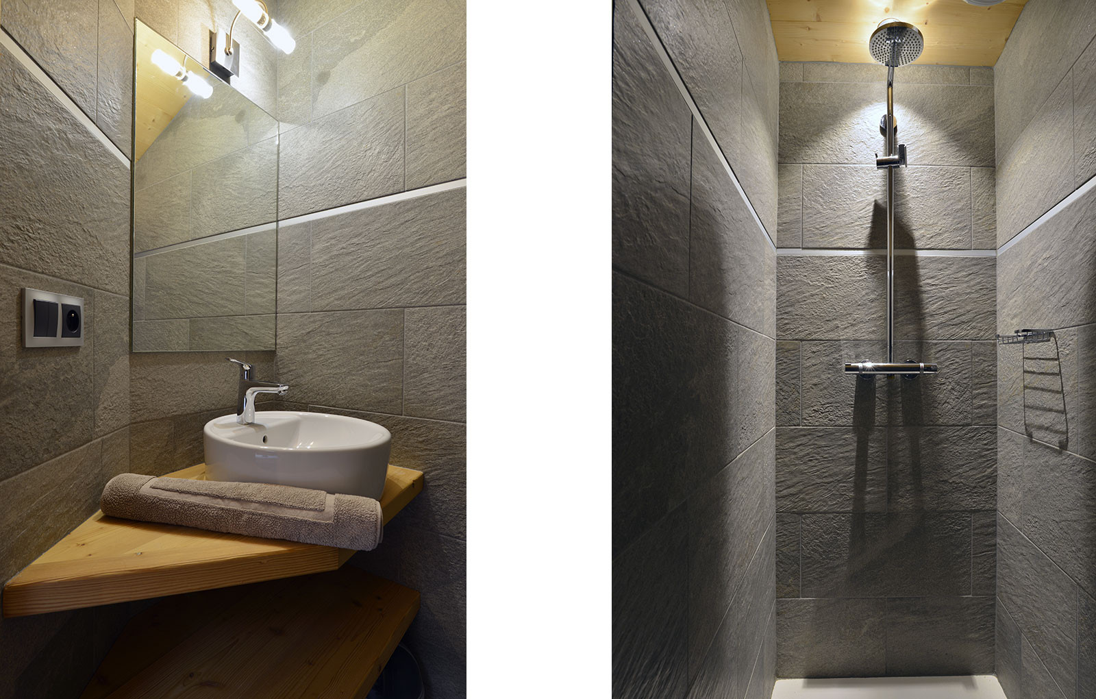 Flat sleeps 14, Florence, bathroom, Châtel winter