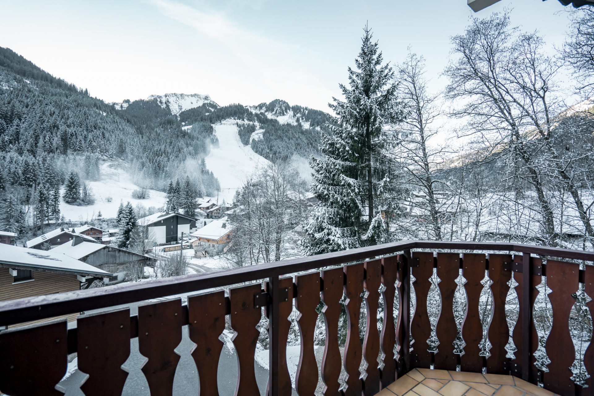 Apartment 16 in residence Perthuis, Balcony, Châtel Village 74