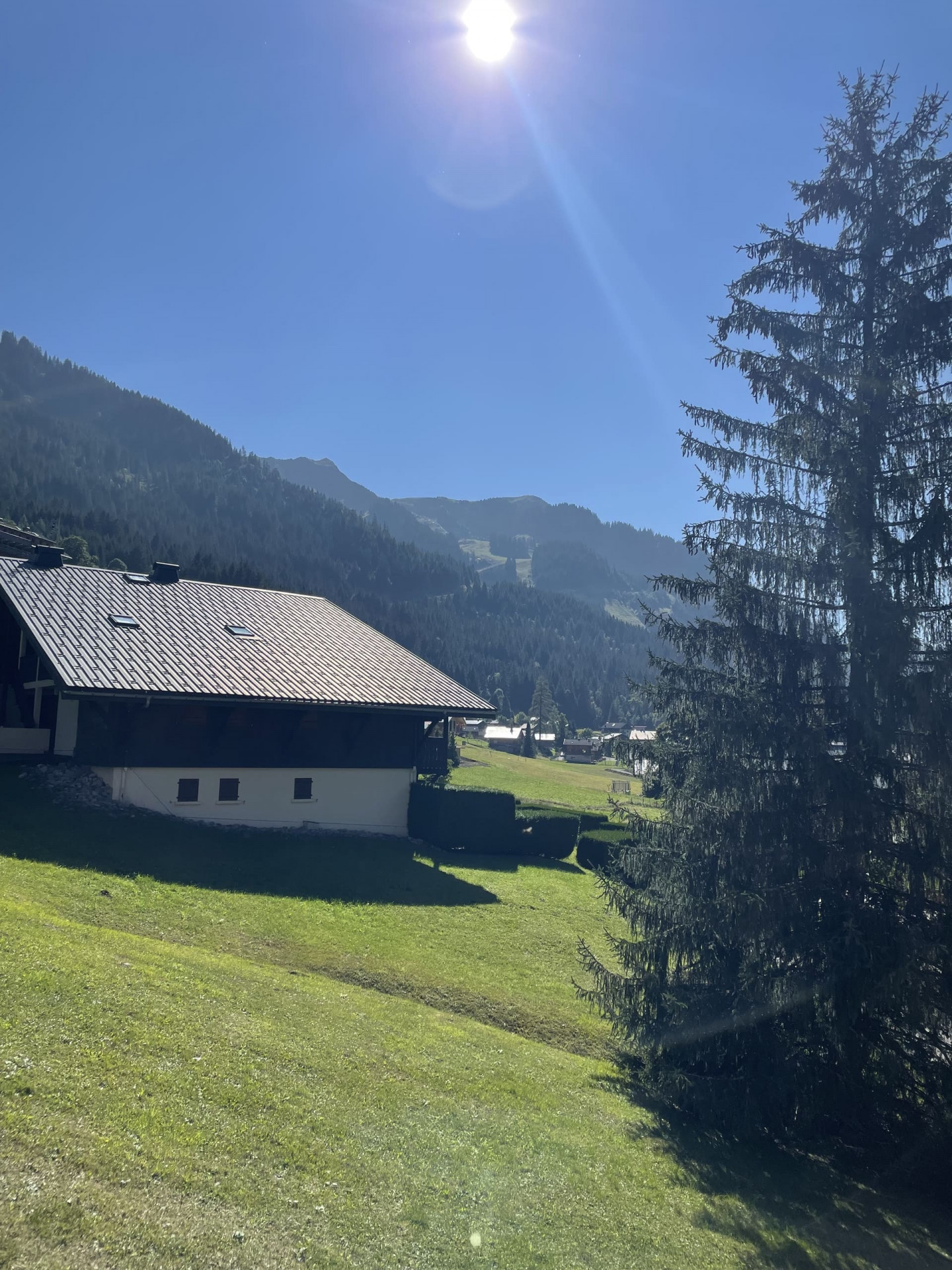 Appartement 16 dans résidence Forsythia, Vue depuis le balcon, Châtel Vacances à la montagne