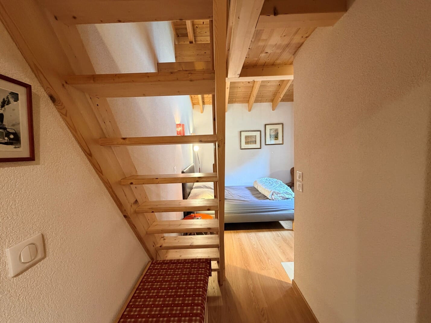 Apartment Mont Royal n°202 A  Châtel, Bedroom double bed + mezzanine, Alpes