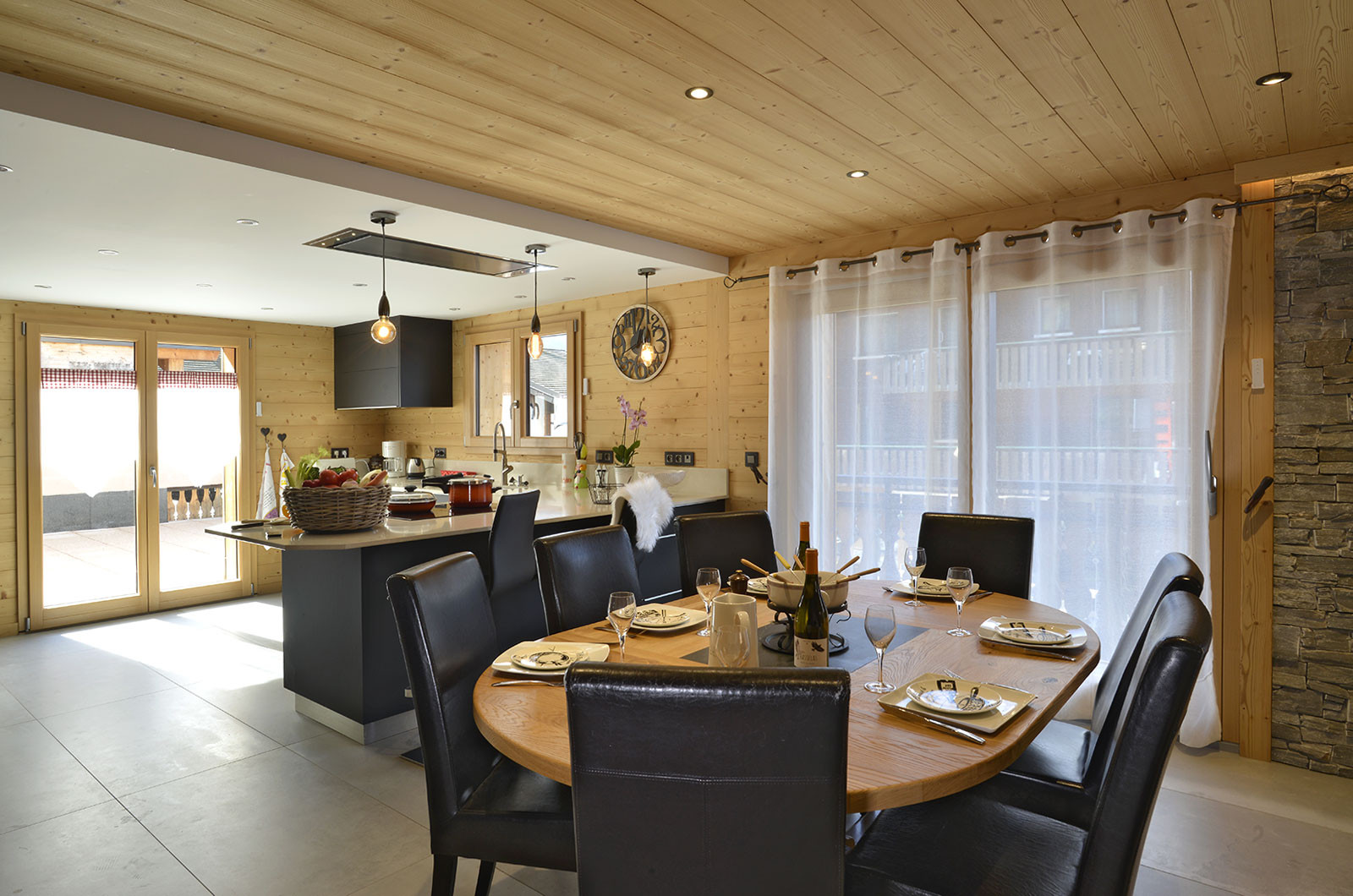 Apartment 8 people, petitflo, stay, Chatel rental