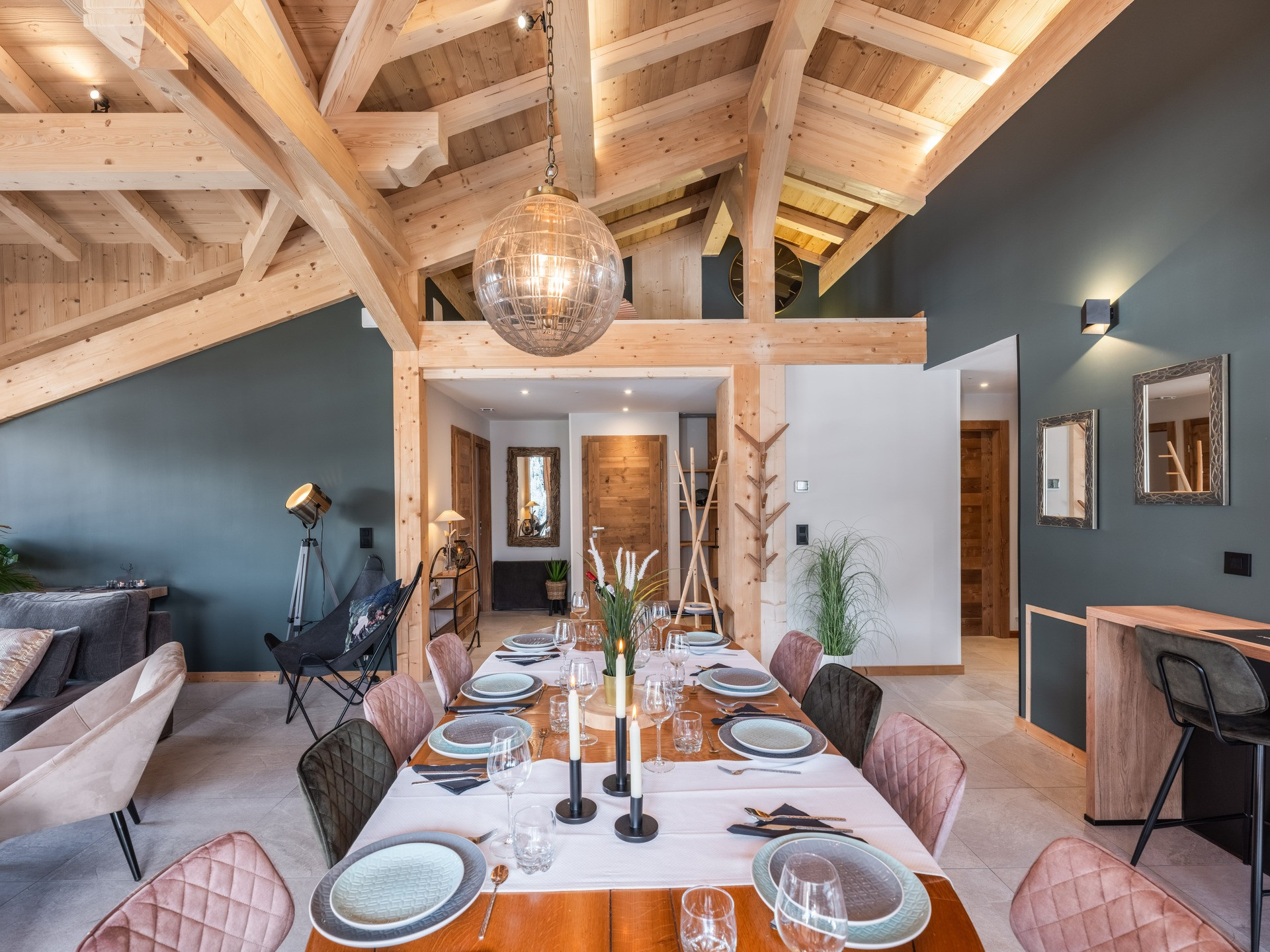 Apartment Attique, Residence Lioutane, Dining room, Ski lifts 74