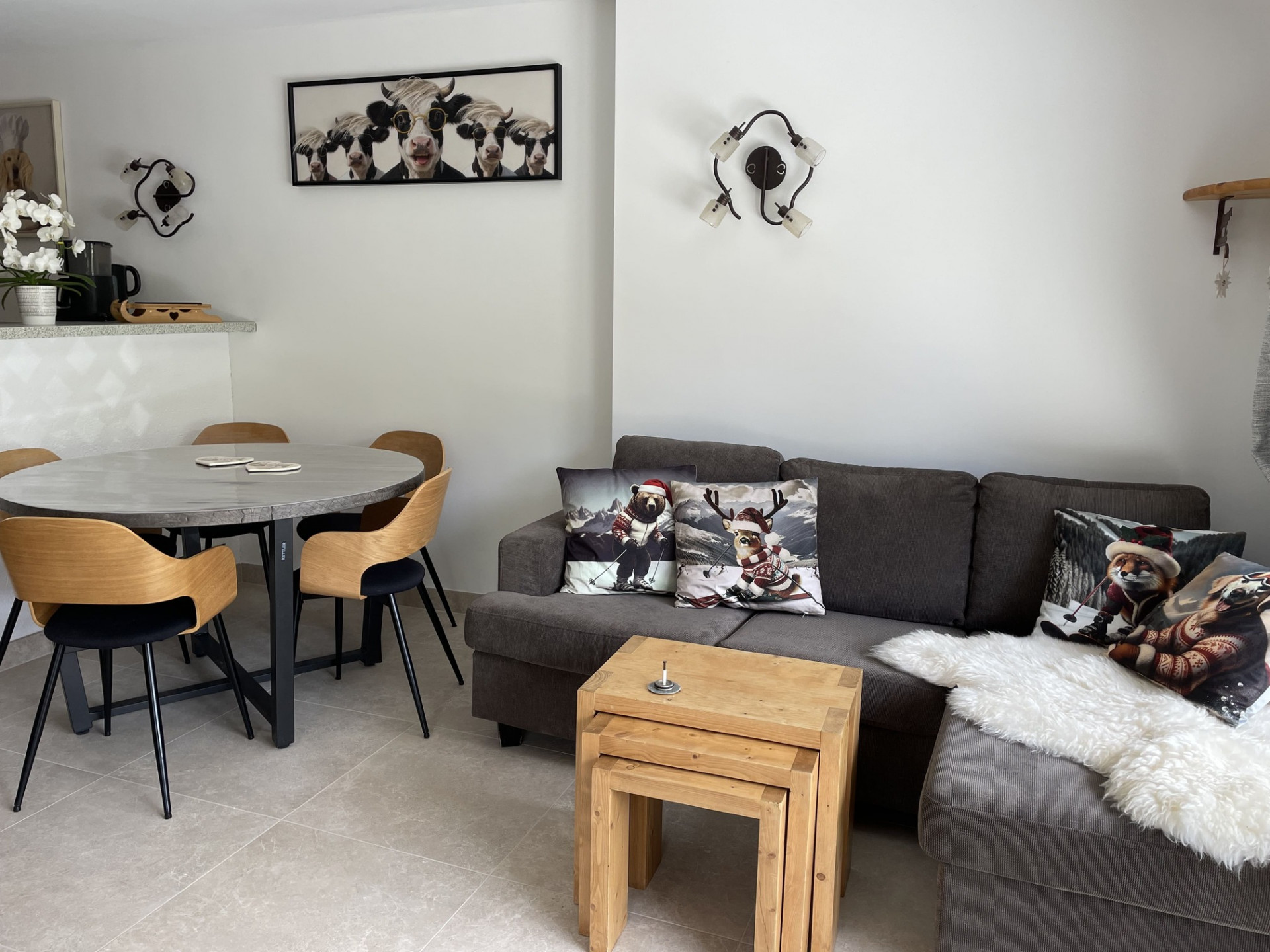 “Boule de Neige” Apartment, dining room, Châtel, Haute-Savoie