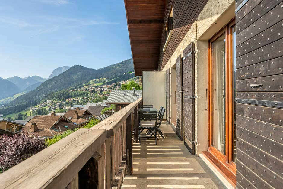 Apartment Caribou 4, Balcony, Chatel Mountain view