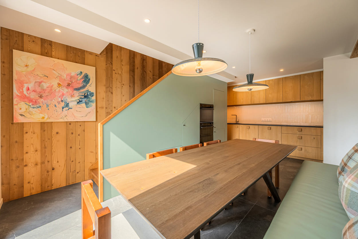 Apartment Caribou 4, Dining room and kitchen, Chatel Skiing area