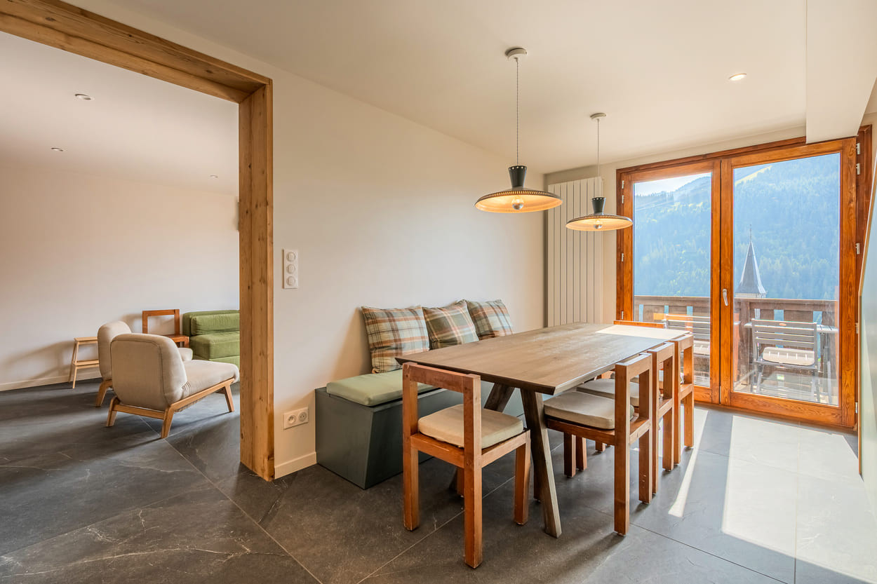 Apartment Caribou 4, Dining room, Chatel Mountain 74