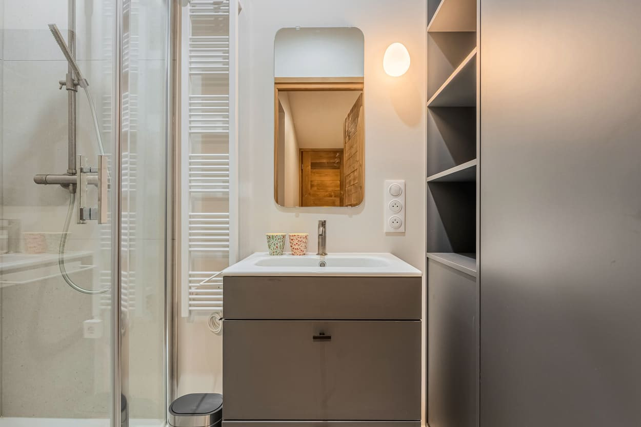 Apartment Caribou 4, Shower room, Chatel 74390