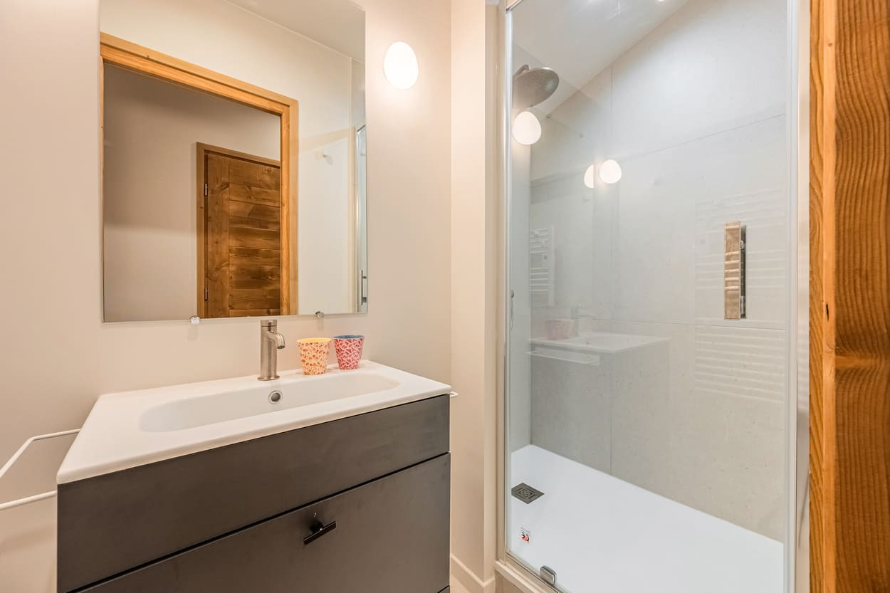 Apartment Caribou 4, Shower room, Chatel Ski slopes