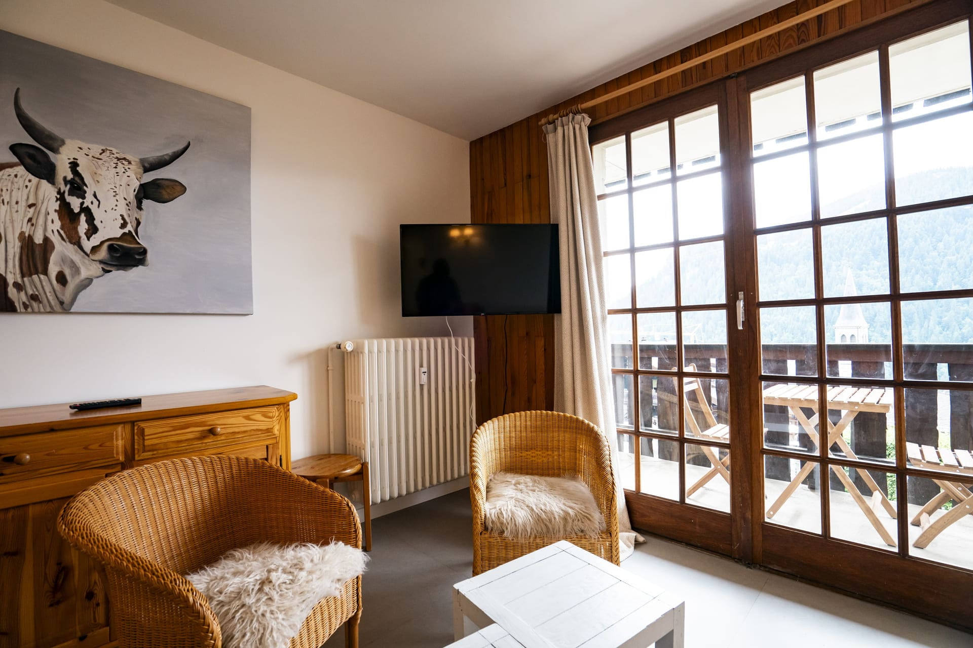 Apartment Caribou n°2, Living room, Châtel Reservation