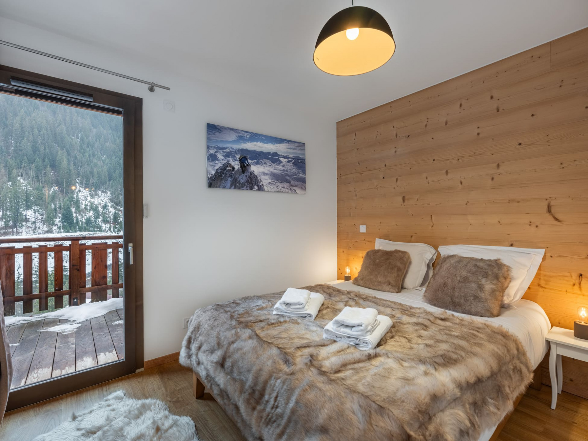 Apartment n° 202 A in Residence Chalet des Freinets, bedroom 1 double bed, Châtel