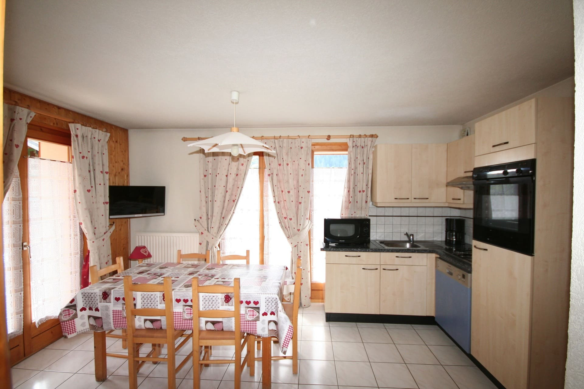 Apartment Echo des Montagnes 3, kitchen, Châtel Les Portes du Soleil