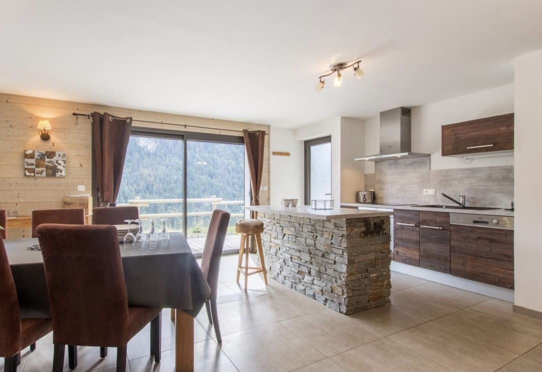 Apartment la Belette Dining room Châtel Haute Savoie