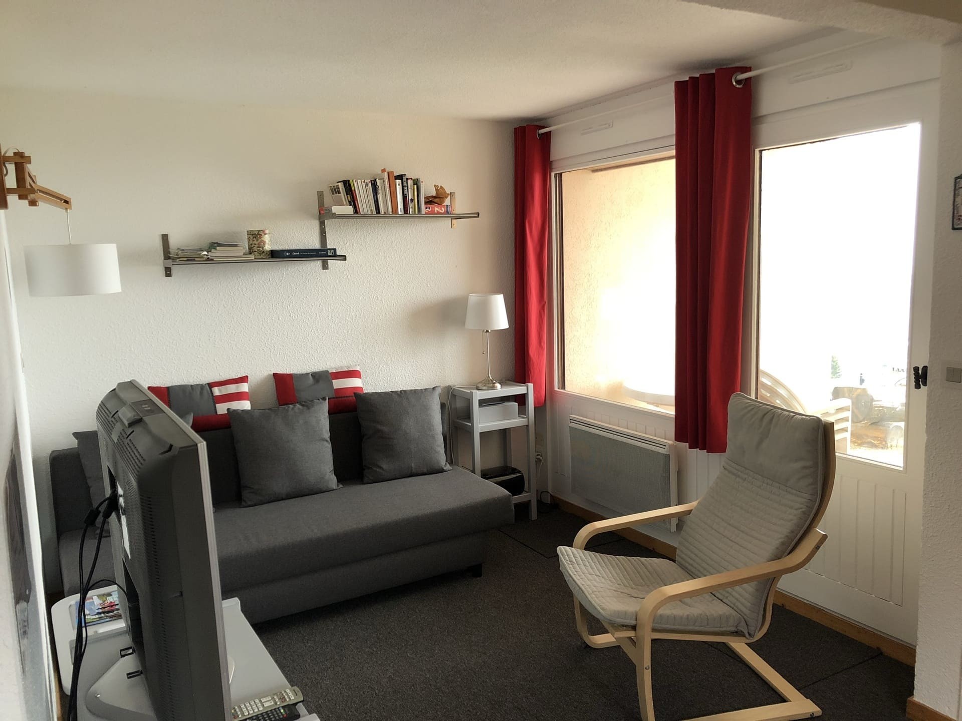 Apartment Les Sorbiers n°1, living room, Châtel