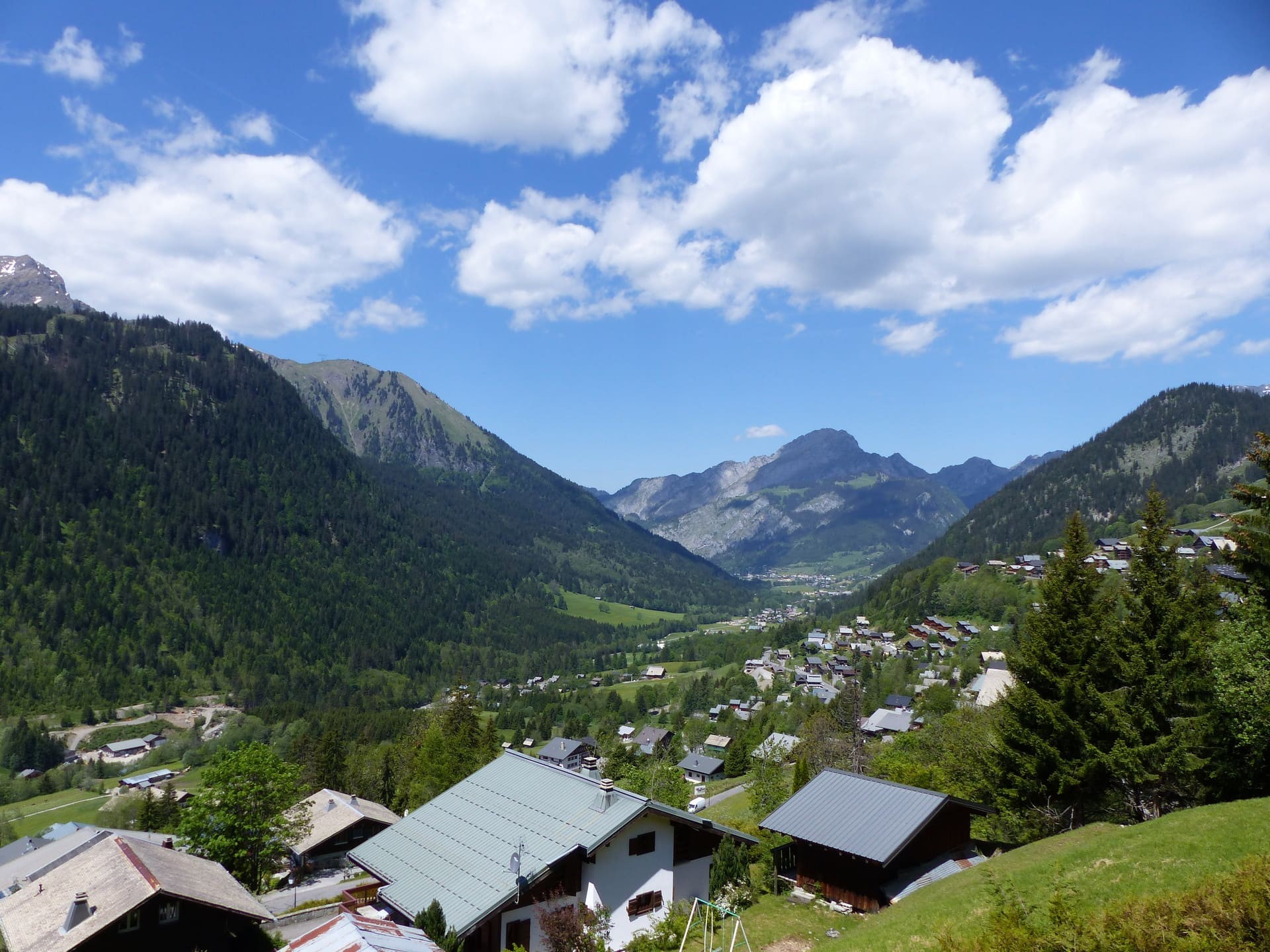 Apartment Martonne, View from the apartment, Châtel Sun Summer