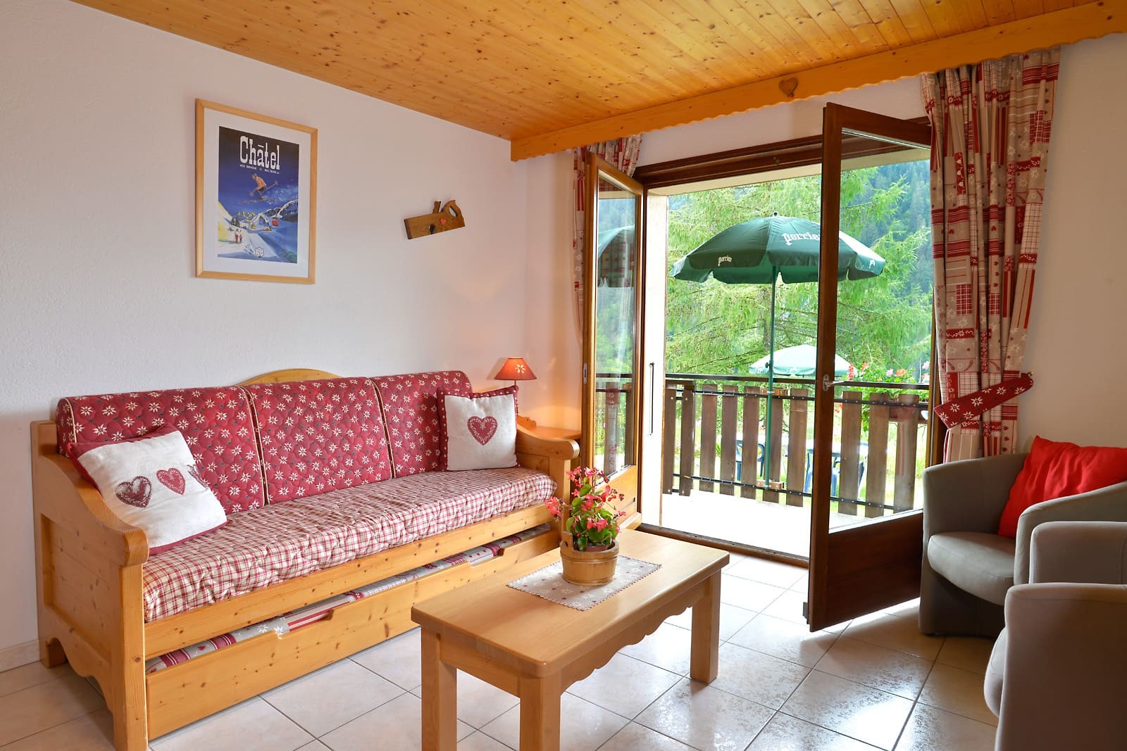 Apartment n°3 in residence The Blanchot, Living room, Châtel French