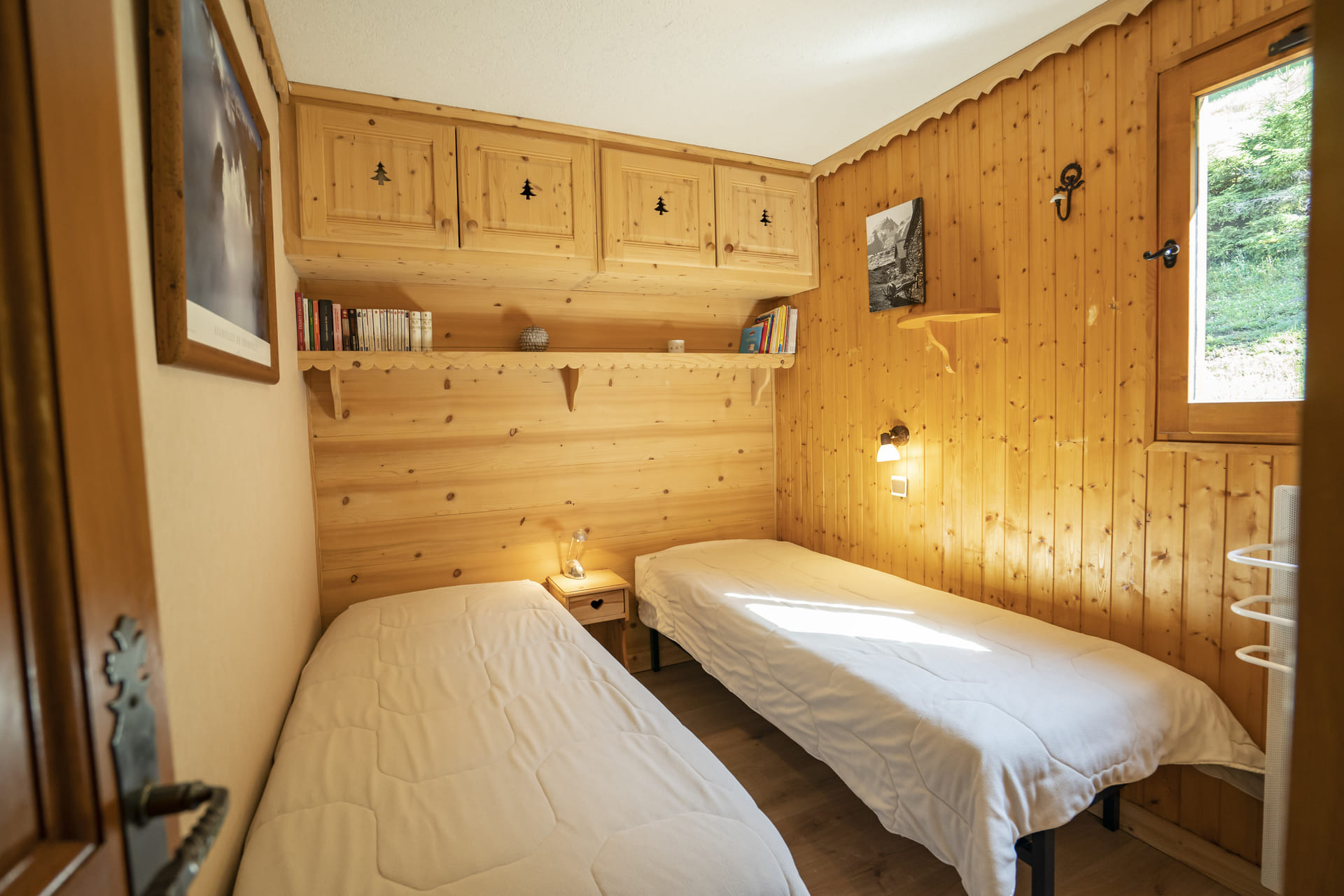 Apartment n°5 in residence Alexandra, Bedroom 2 single bed, Châtel