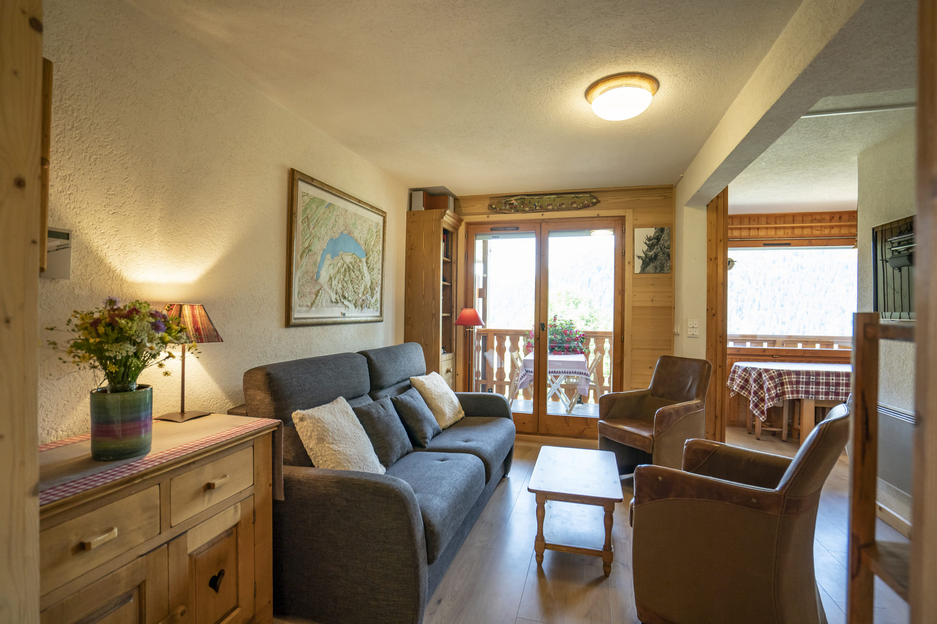 Apartment n°5 in residence Alexandra, Living room, Châtel