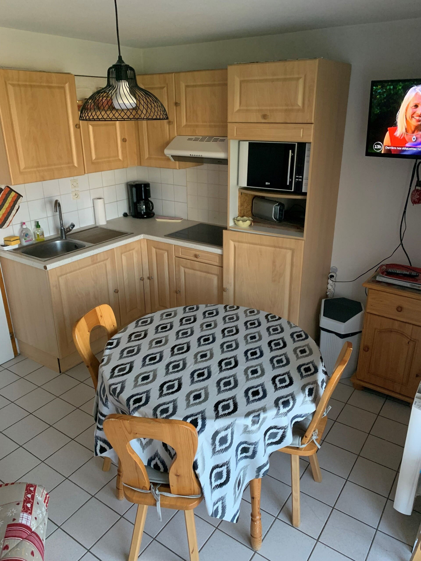 Appartement Résidence Les Bouquetins, Séjour et cuisine, Station de ski 74