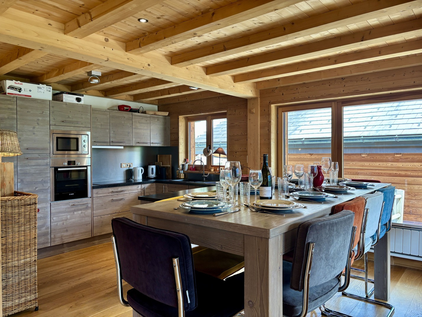 Chalet 4 Jillou, Kitchen and dining room, Chapelle d'Abondance, Ski lift