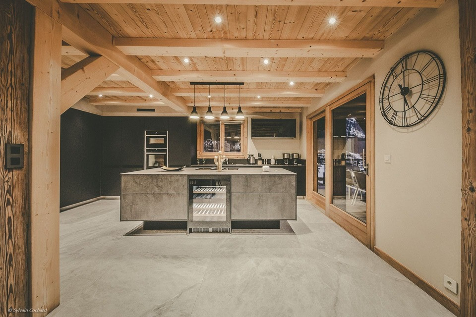Chalet Bovard, Chalet Spencer, kitchen, Châtel Tourism