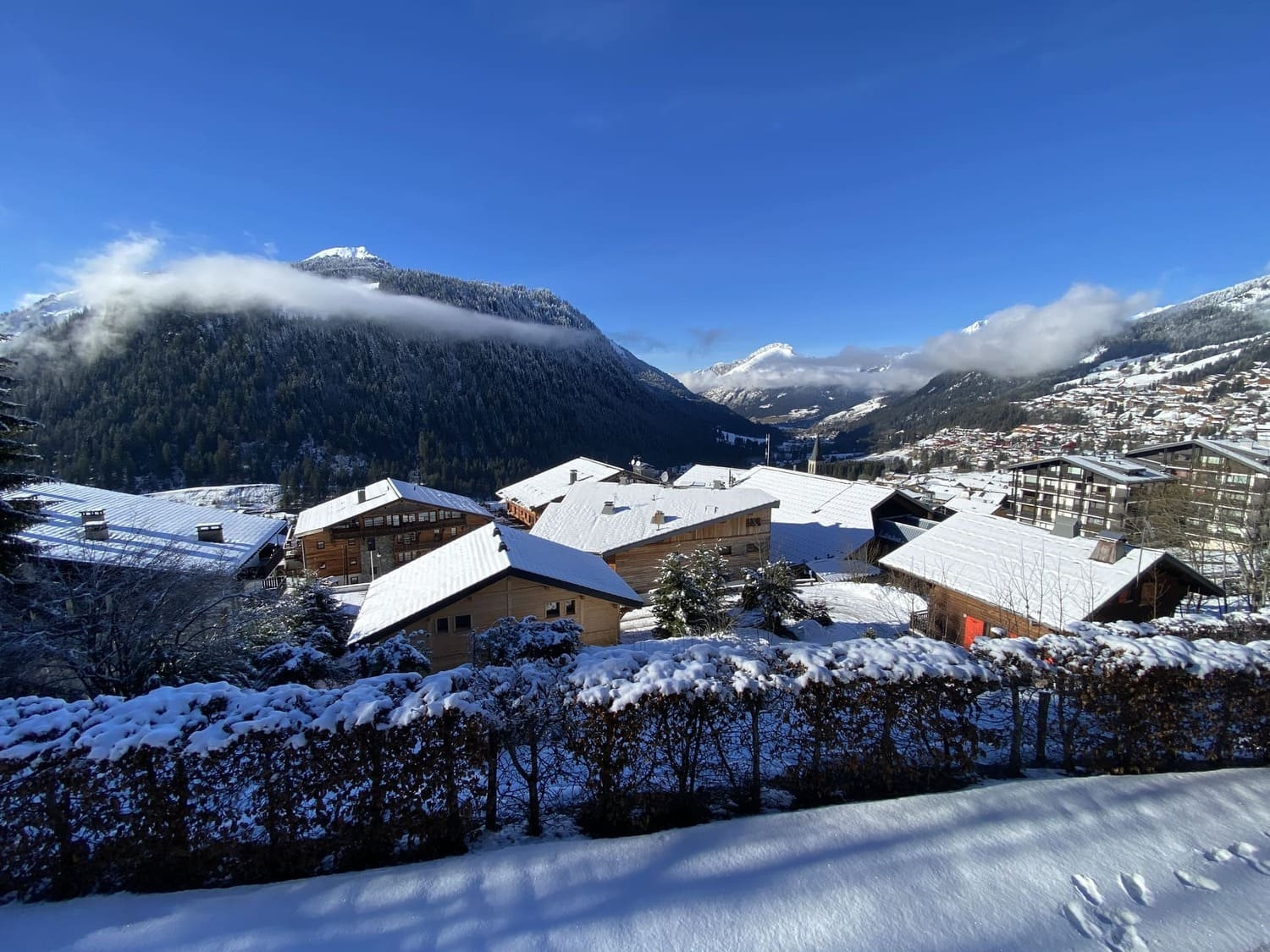 Chalet Castor, View from the chalet, Châtel Portes du Soleil