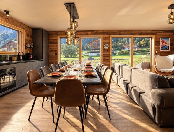 Chalet Chalentina, dining room, Châtel, Haute-Savoie