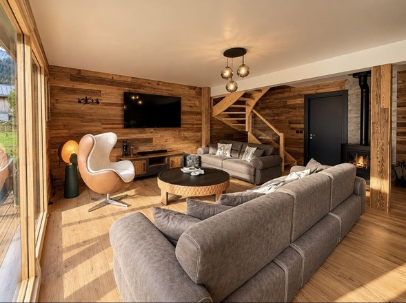 Chalet Chalentina, cozy living room, Châtel, Les Portes du Soleil