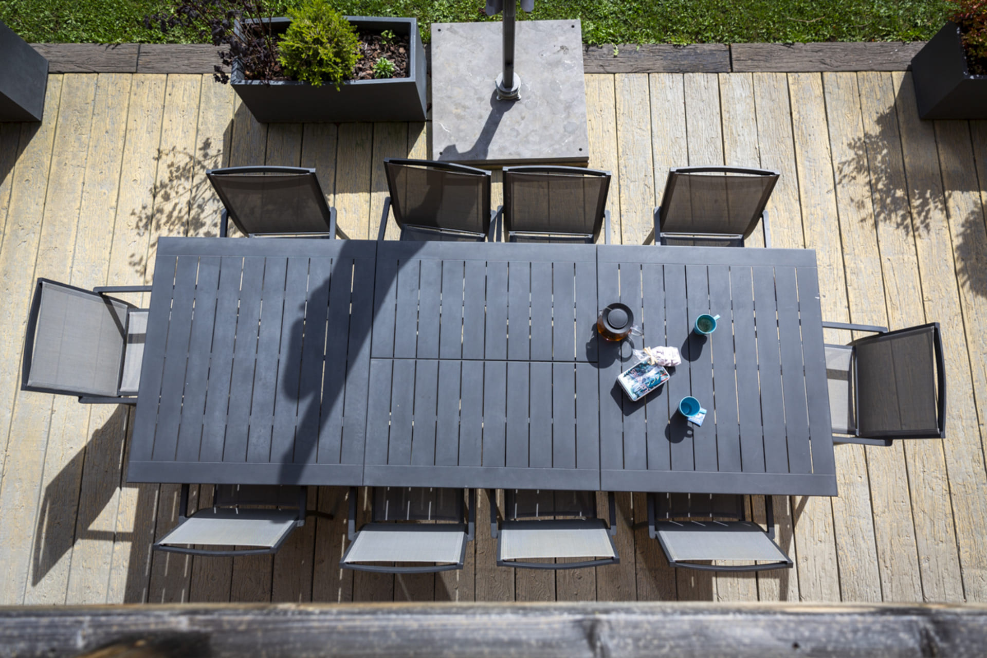 Chalet Cret Beni, Terrace with garden furniture, Châtel Village 74