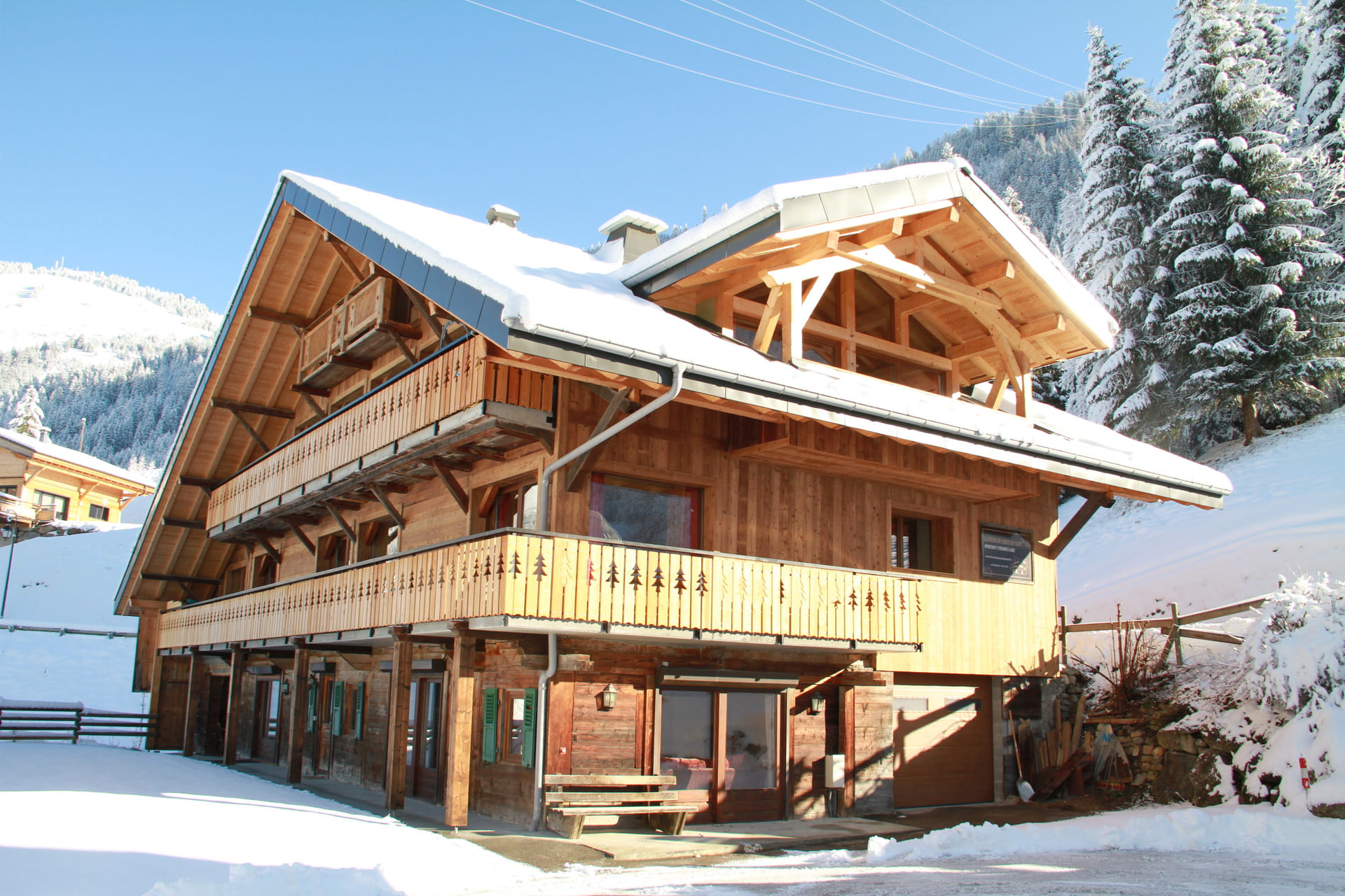 Chalet CREUX DU NANT, Chalet outside view, Châtel Winter 74