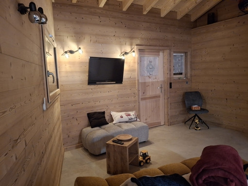 Chalet de la Fiolaz, Linving-room with dining-room and kitchen, Châtel Familly holidays