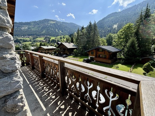 Chalet de la Plane, Balcony view, Chatel, Portes du Soleil