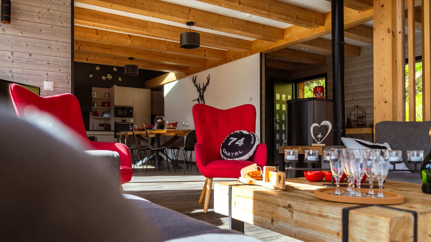 Chalet Entre Vous, Living room, Chatel Raclette 74