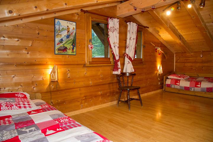 Chalet L'HERMINE DES VORRES, Bedroom 2 single bed, Châtel 74