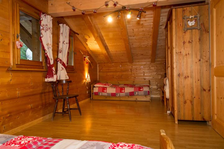Chalet L'HERMINE DES VORRES, Bedroom 2 single bed, Châtel Red slope