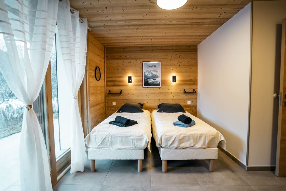 Chalet La Ferme de Delphine & François, chambre, Châtel Tourisme
